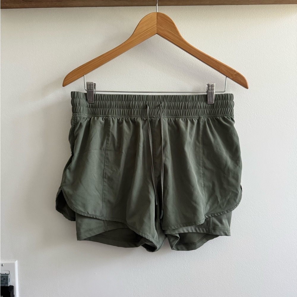 90 Degree By Reflex Sage Green Athletic Shorts